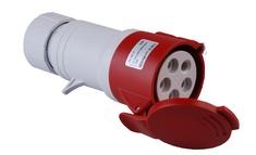 Koppelkontaktstop CEE 4P/32A IP44 - 6h - rood